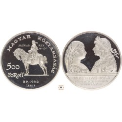 500 forint Mátyás Király 1990 BP