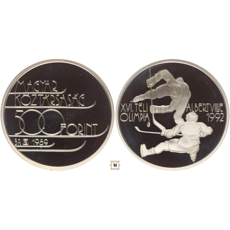 500 Forint XVI.Téli Olimpia - Albertville'92 1989 BP