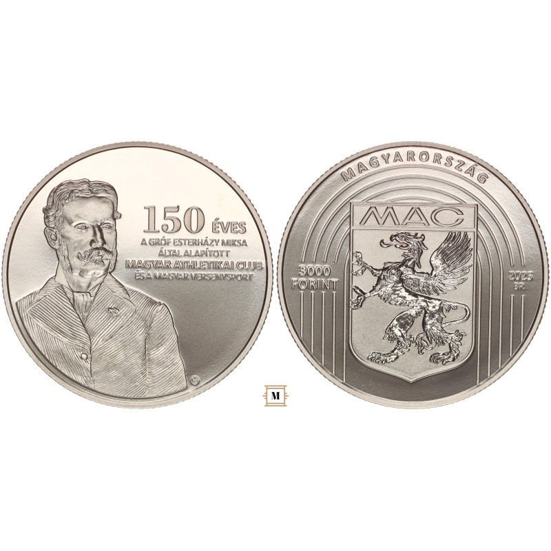 3000 forint 150 éves a Magyar Athletikai Club 2025 BP