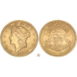 USA 20 dollár 1896