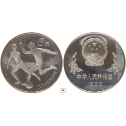 Kína 5 yuan Labdarúgó VB Mexikó 1986