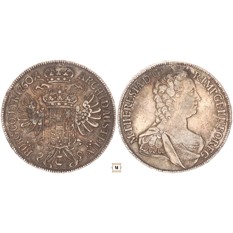 Mária Terézia tallér 1760 Bécs