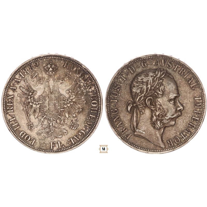 Ferenc József 2 florin 1882