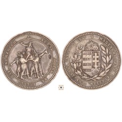 Magyarország Ezeréves fennállása Ünnepére 1896 ezüst érem