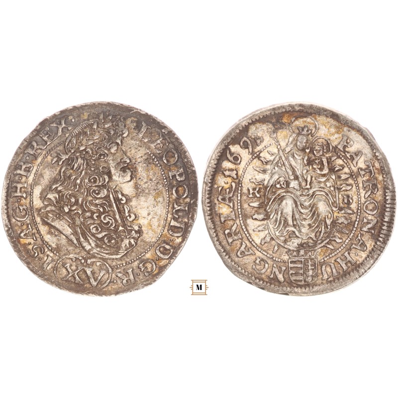 I. Lipót 15 krajcár 1691 KB