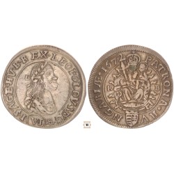 I. Lipót 6 krajcár 1672 KB