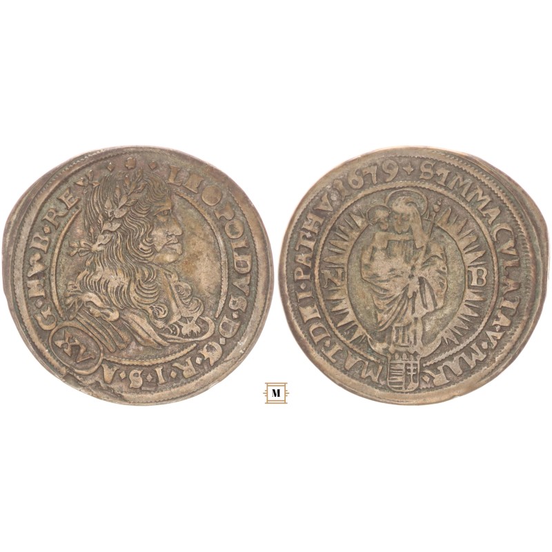 I. Lipót 15 krajcár 1679 NB