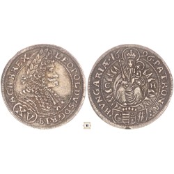 I. Lipót 15 krajcár 1696 Pozsony