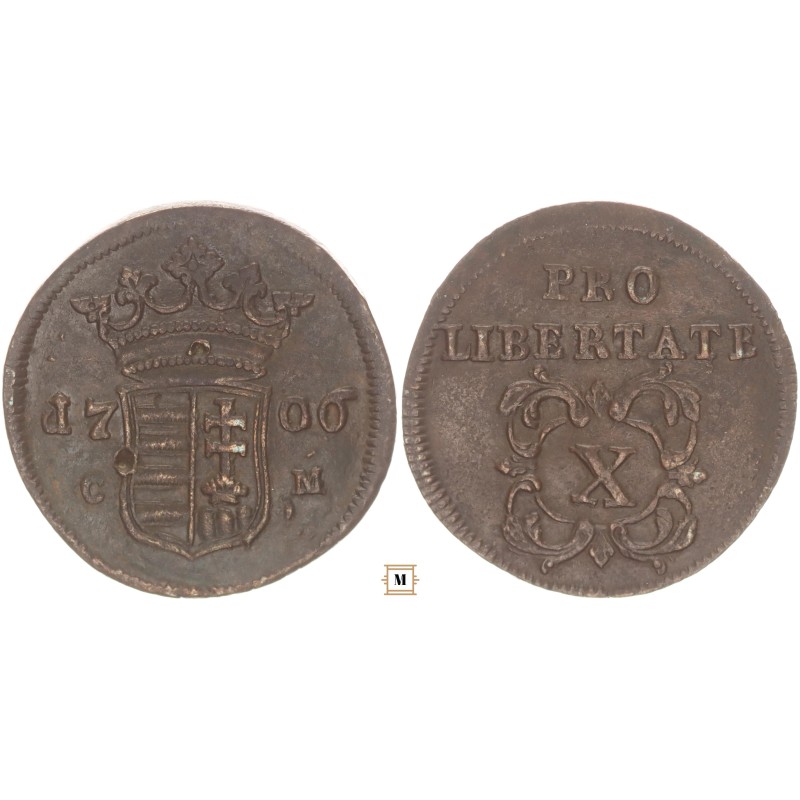 II. Rákóczi Ferenc X poltura 1706 CM - Kassa