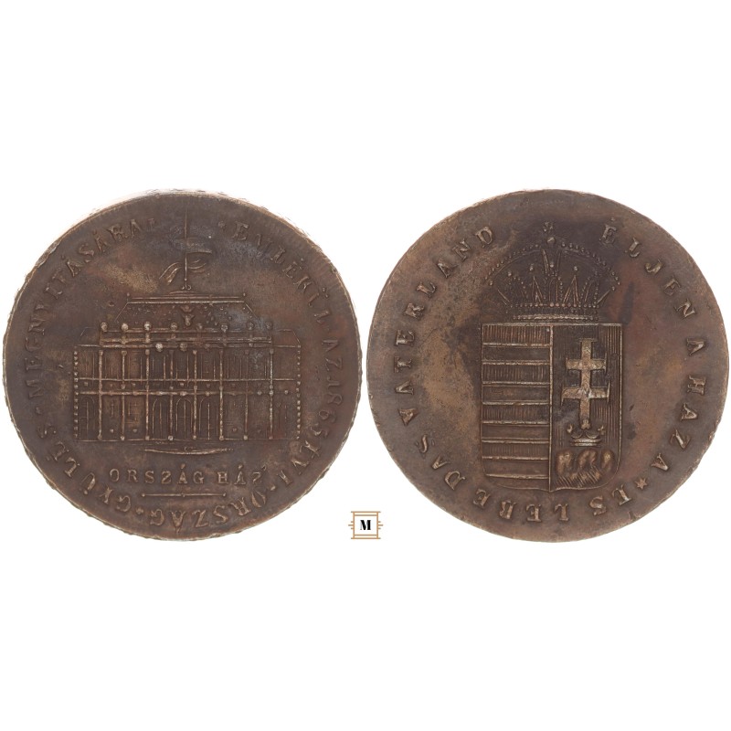 1865. évi Országgyűlés megnyitására 1865 - Éljen a Haza!