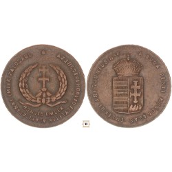 1867. évi Koronázás és a Honvéd Egyletek alapításának emlékére érem