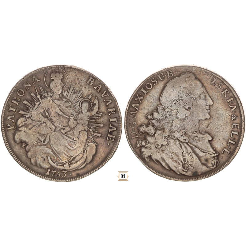 Bajorország, III. Miksa József tallér 1763