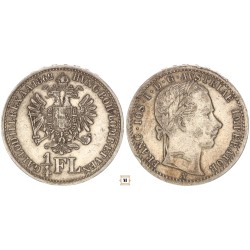 Ferenc József 1/4 florin 1862 A