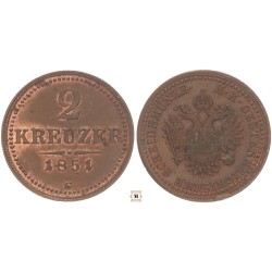 Ferenc József 2 krajcár 1851 G