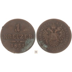 Ferenc József 1 krajcár 1851 E