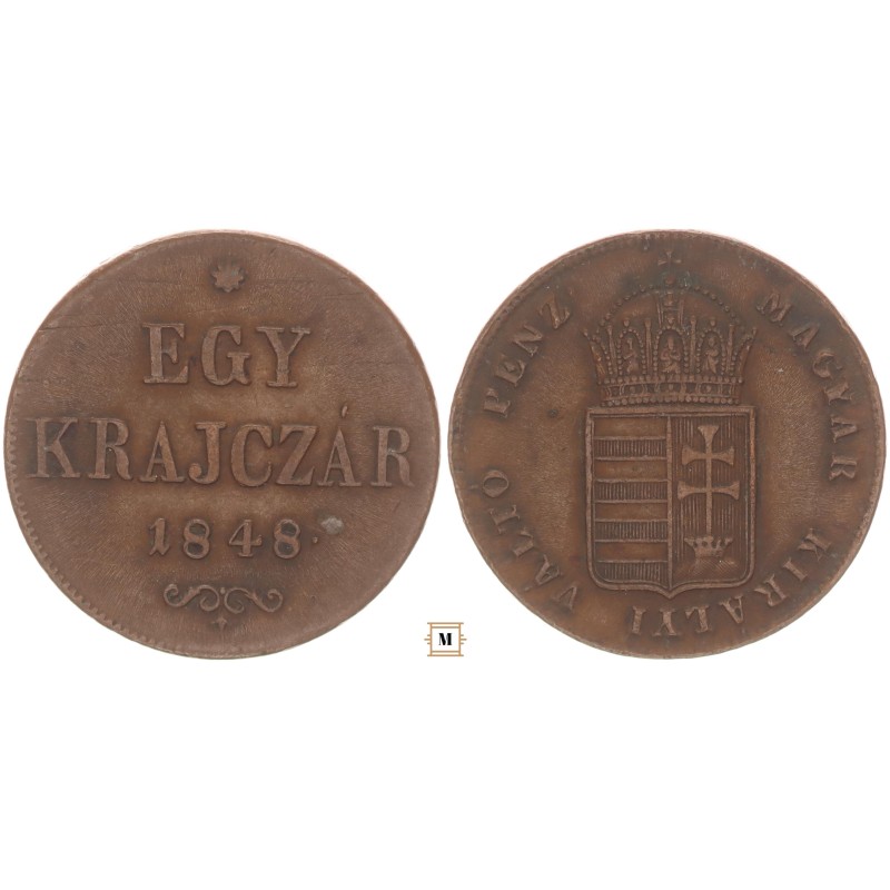 Szabadságharc 1 krajcár 1848