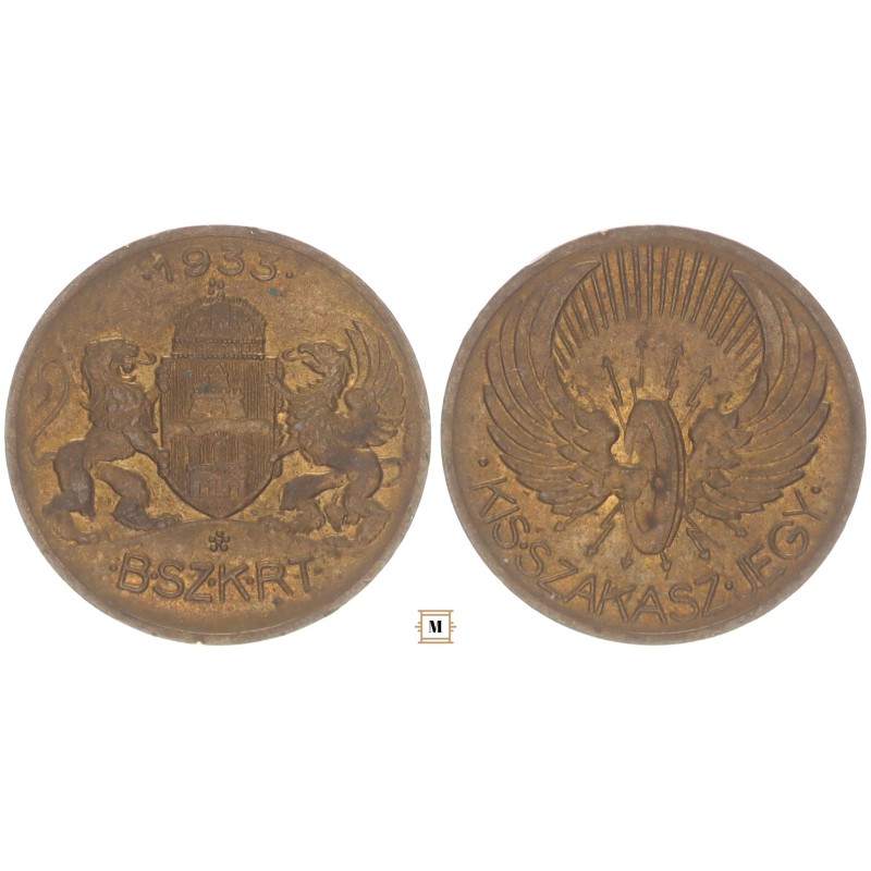 BSZKRT Kisszakaszjegy 1932 Artex