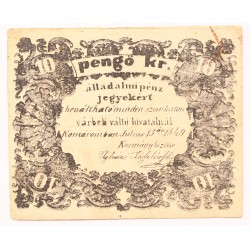 Komárom 10 krajcár 1849