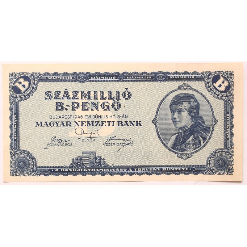 Százmillió B.-pengő 1946