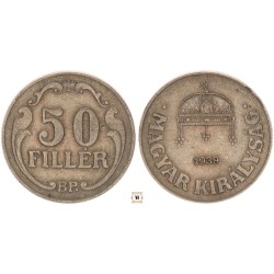 50 fillér 1939 BP