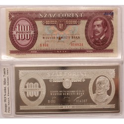 100 forint 1995 BP ezüst bankjegy 7 uncia