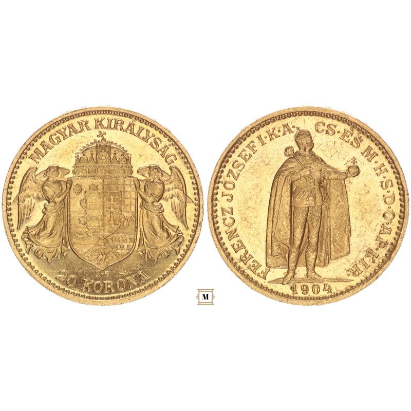 Ferenc József 20 korona 1904 KB