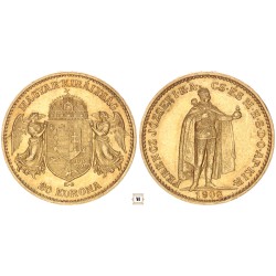 Ferenc József 20 korona 1908 KB