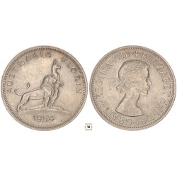 Ausztrália, II.Erzsébet 1 florin 1954