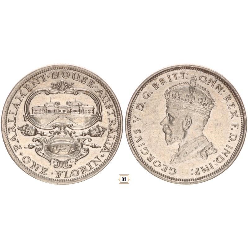 Ausztrália, V. György 1 florin 1927