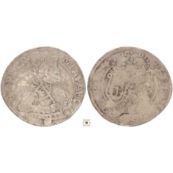 Erdély, Apafi Mihály VI denáros garas 1674 Nagyenyed, RRR!