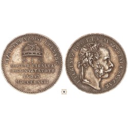 Ferenc József koronázási zseton 1867