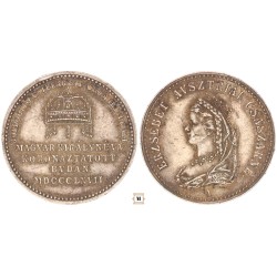 Erzsébet királyné Budai Koronázási zseton 1867