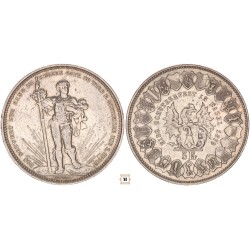 Svájc, 5 fank Lövésztallér 1879 Basel