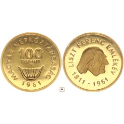 100 forint Liszt Ferenc 1961 BP