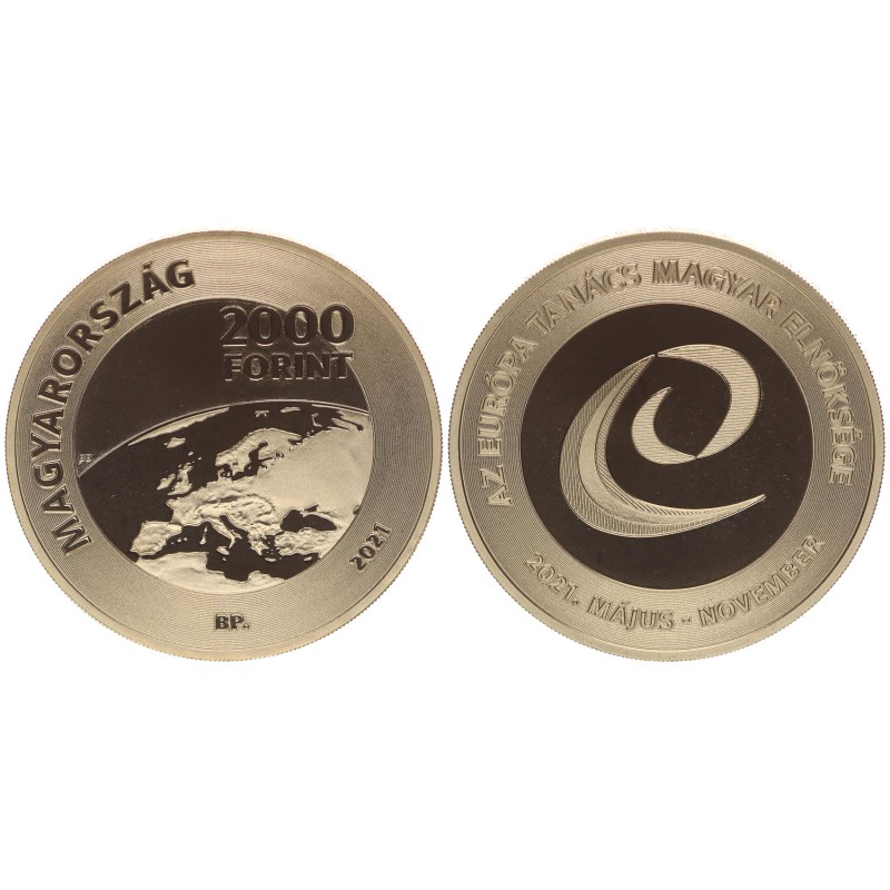 2000 forint Európa Tanács Magyar Elnöksége 2021 BP