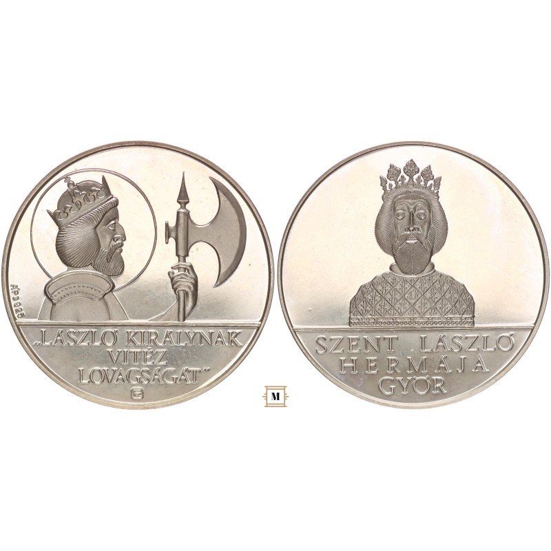 Szent László Hermája Győr ezüst érem