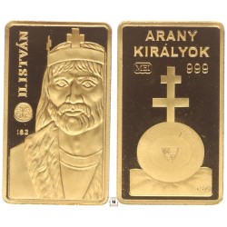 Arany Királyok - II. István, Au(.999), 0.5g, PROOF