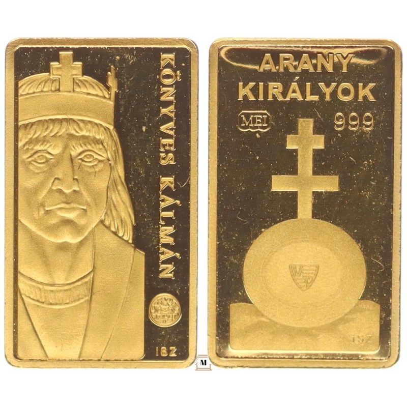 Arany Királyok - Könyves Kálmán, Au(.999), 0.5g, PROOF