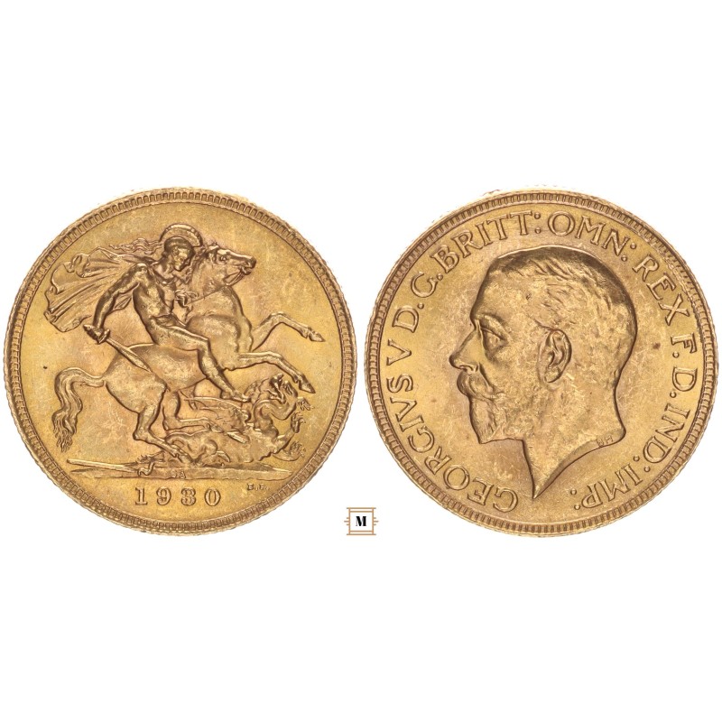 Dél-Afrika. V. György sovereign 1930 SA