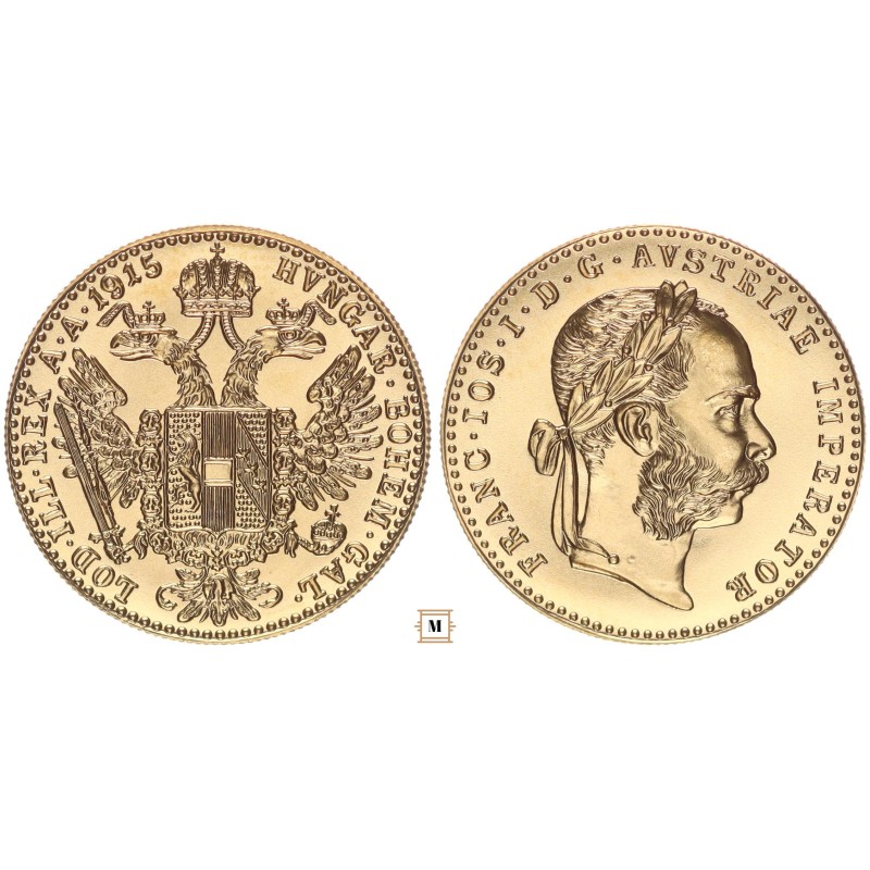 Ausztria dukát 1915 utánveret