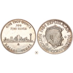 National Convention 1984 ezüst érem 1 uncia