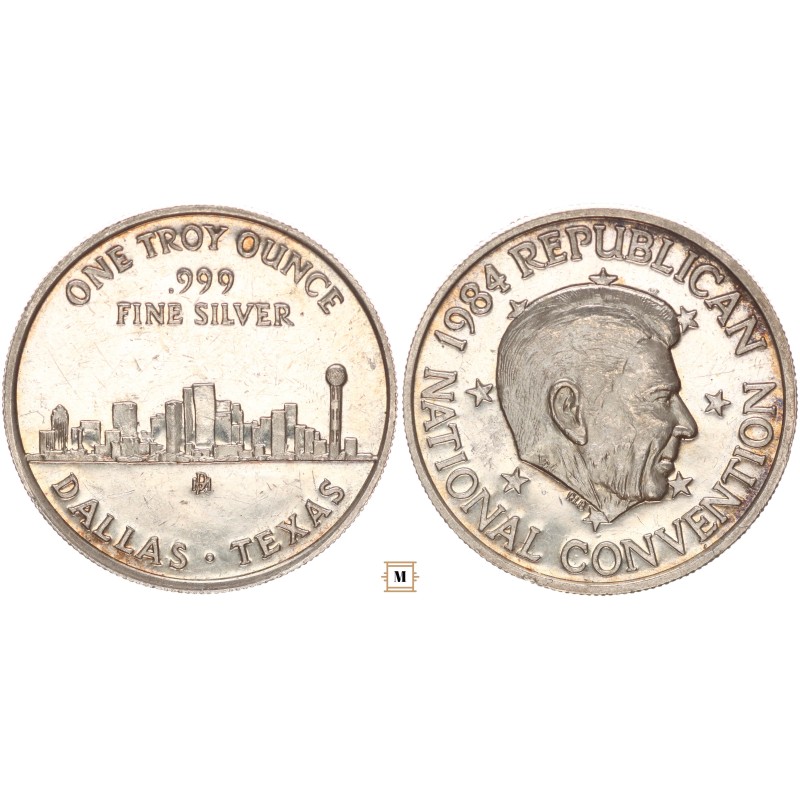 National Convention 1984 ezüst érem 1 uncia