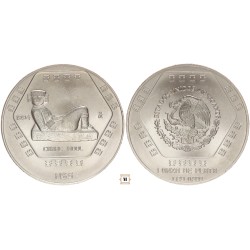 Mexikó 5 új pesos Chaac Mool 1994 1Oz
