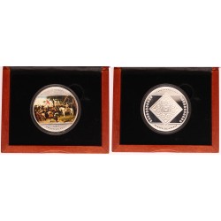 Honfoglalás színezüst emlékérem 2 Oz