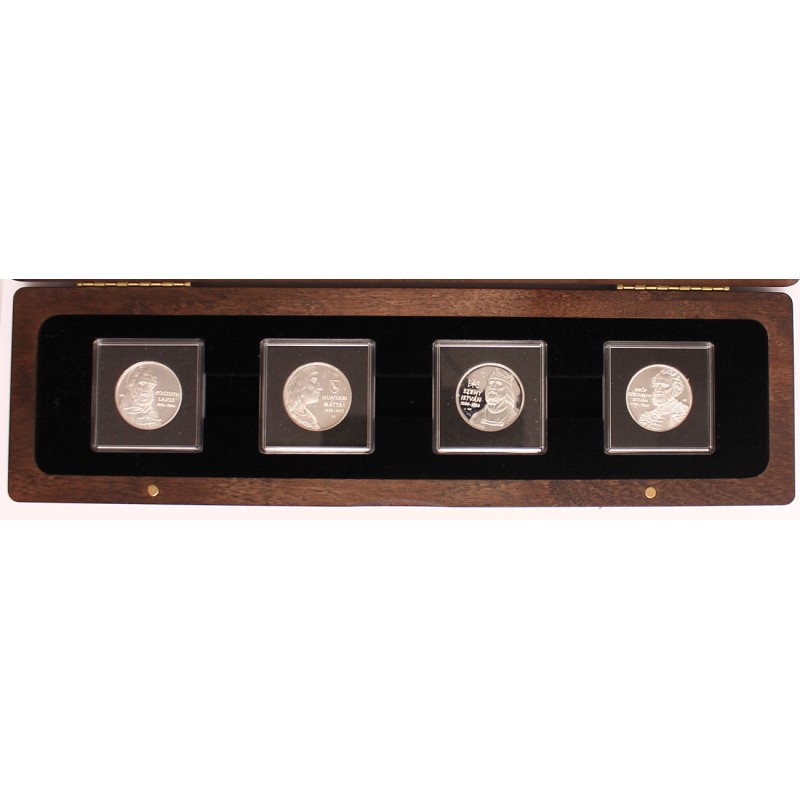 A haza építői színezüst érem szett - Nagy Magyarok