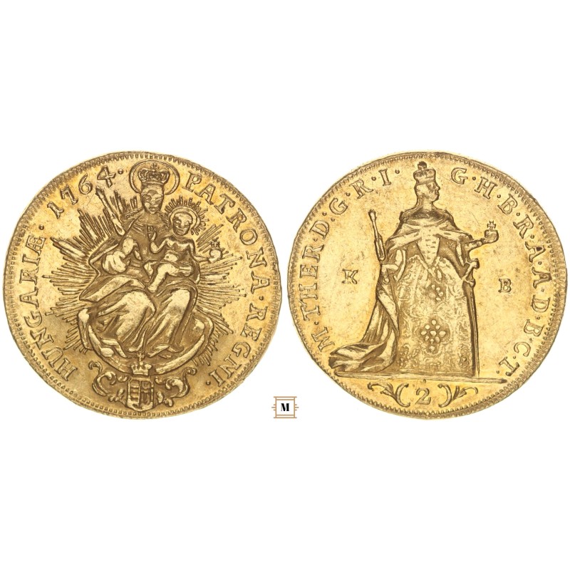 Mária Terézia 2 dukát 1764 KB