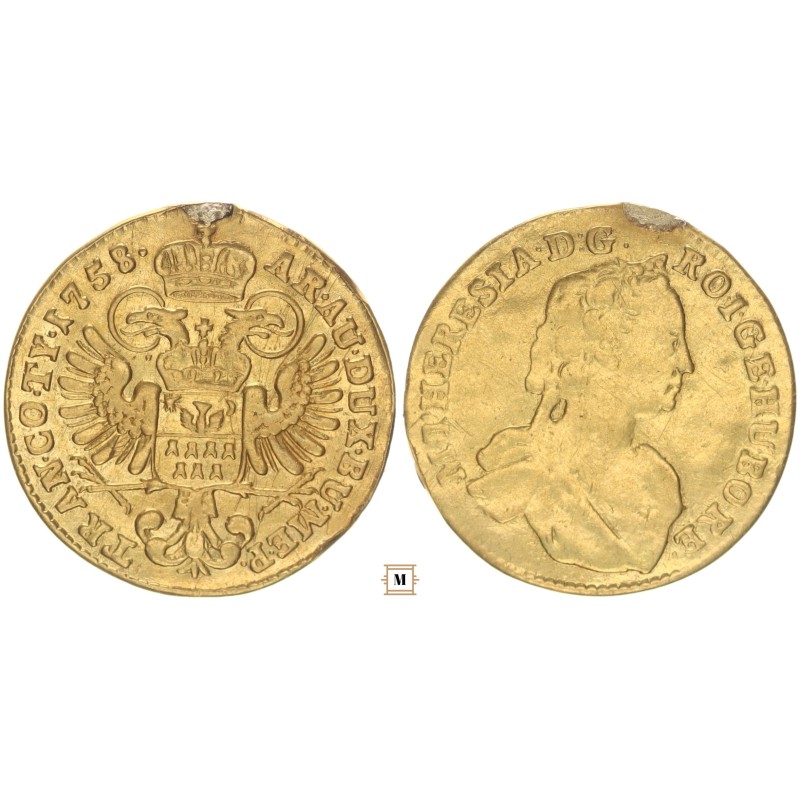 Erdély, Mária Terézia dukát 1758