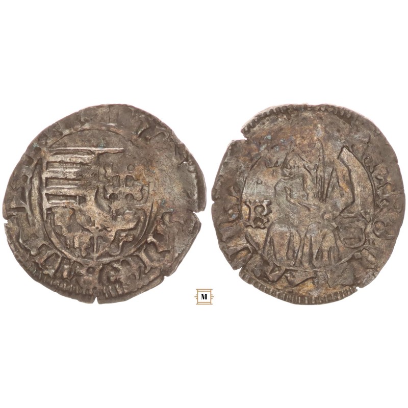 I. Mátyás 1458-90 denár K-Pajzs ÉH 562