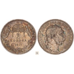 Ferenc József 2 korona 1913 KB