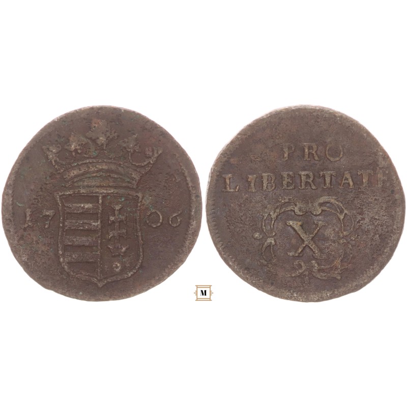 II. Rákóczi Ferenc X poltura 1706